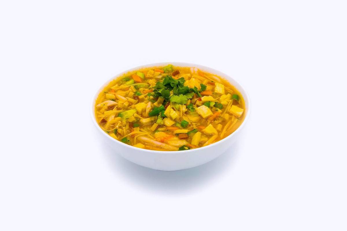 Crab Thick Noodle Soup